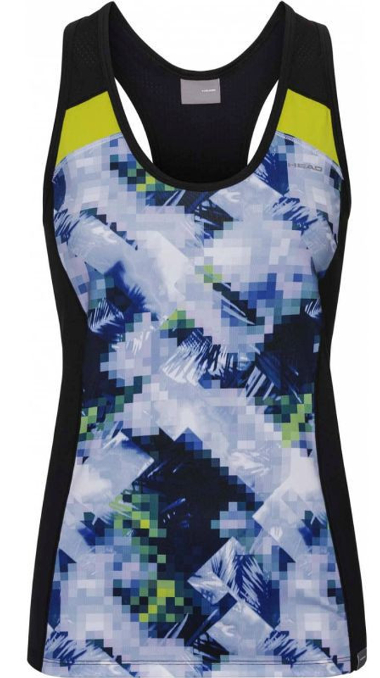 Женский топ теннисный Head Ava Tank Top W - sky blue/black