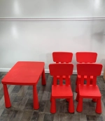 Детский стул BARNSTOL, пластик, 39*67*36 см, красный