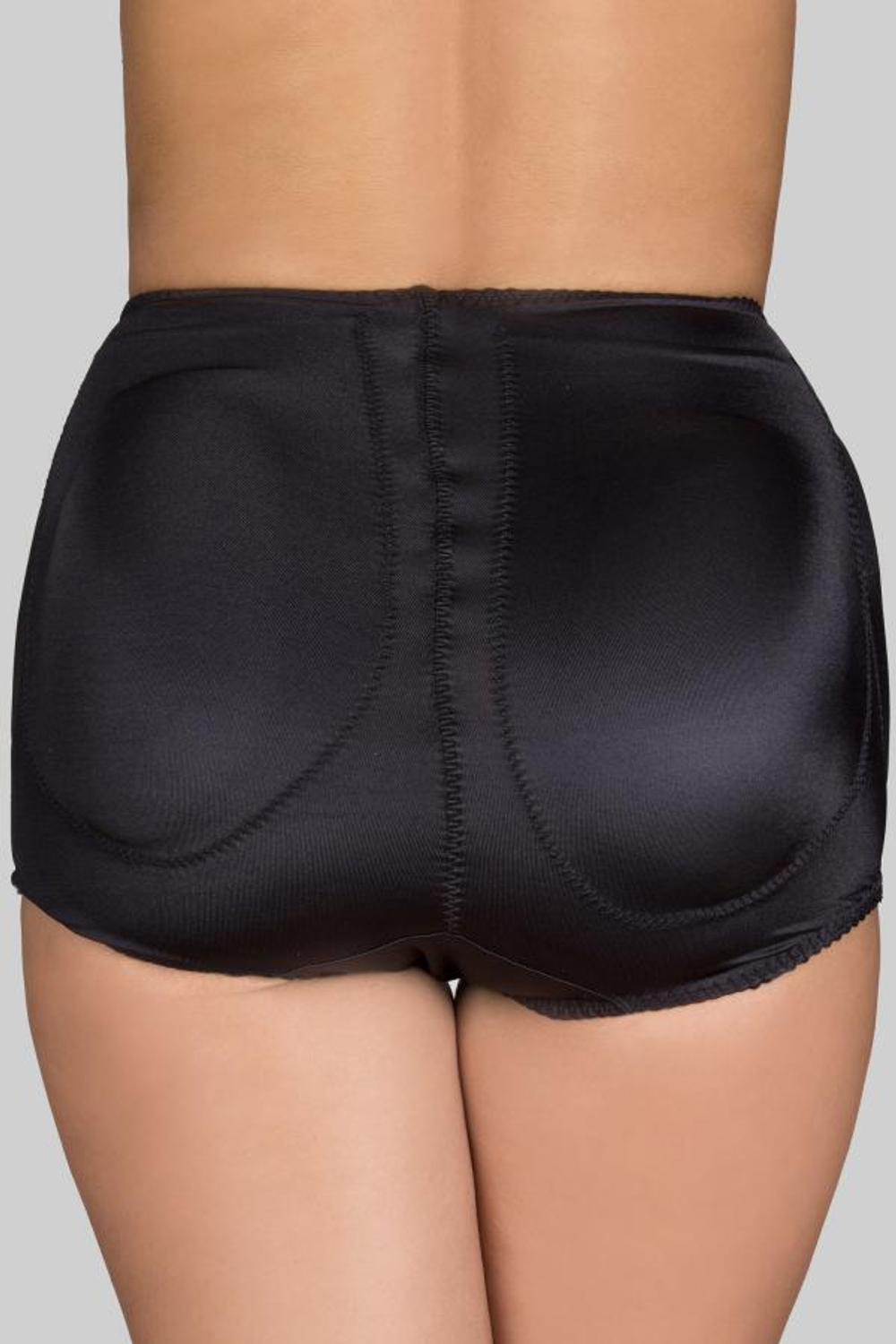 Шелковистые трусы пуш-ап для бедер и ягодиц (Размер: L) (Цвет: черный)