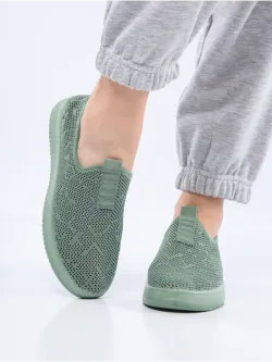 Слипоны летние текстильные