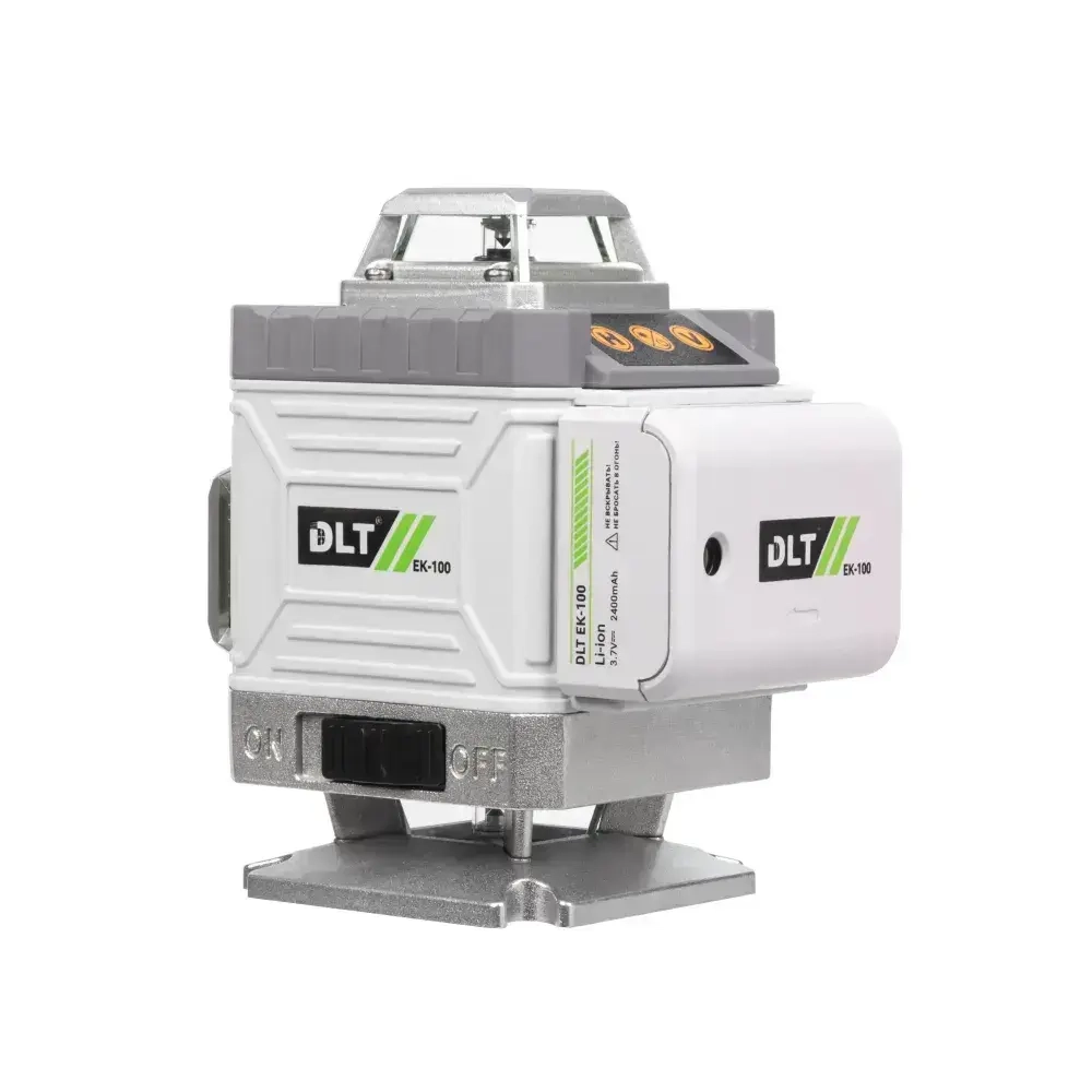 Профессиональный лазерный уровень строительный DLT EK-100 360 4D Нивелир, 16 лучей с пультом управления, зеленый луч, арт.4431 (оригинал)