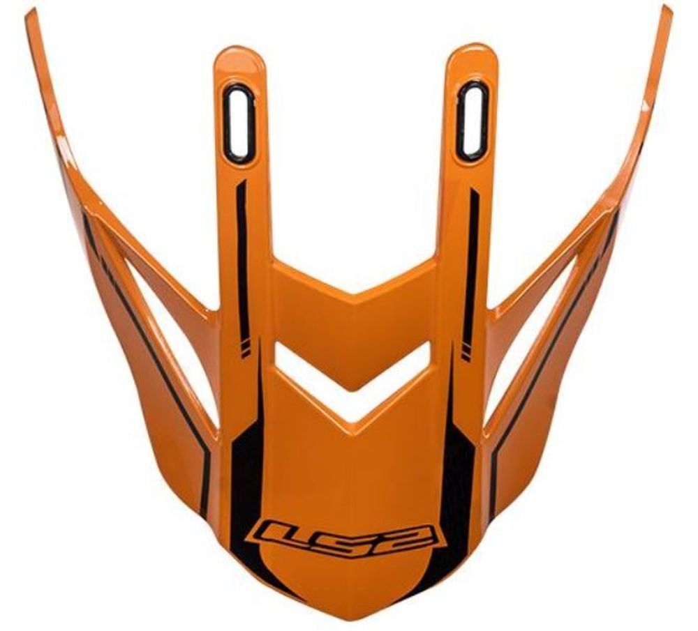 LS2 Козырек для кроссового шлема MX437 CORE BLACK ORANGE оранжевый