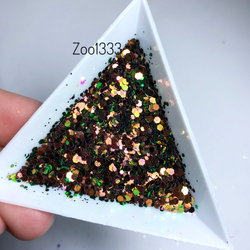 Zoo nail Микс шестигранников "Диско соты" 1333