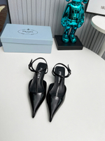 Prada Satin Slingback Pumps