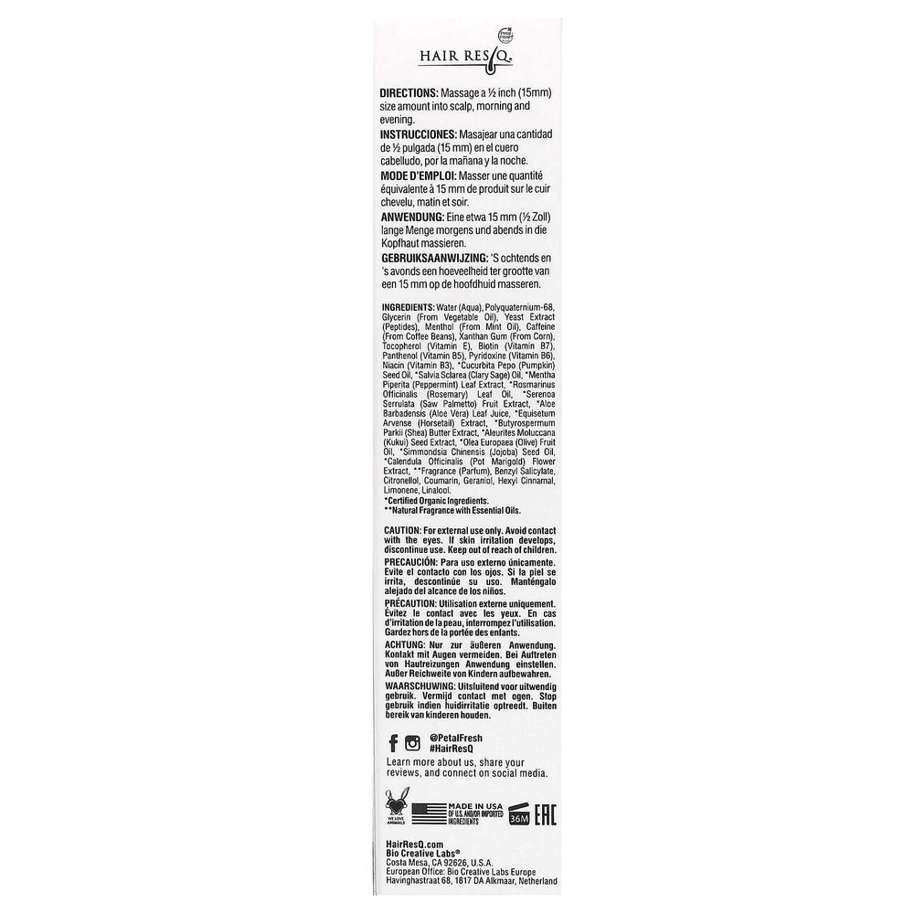 Petal Fresh, Hair ResQ, Follicle Stimulator, сыворотка для стимуляции фолликулов, 60 мл (2 жидк. унции)