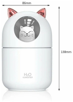 Увлажнитель воздуха для дома с подсветкой, цвет розовый