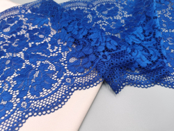 Набор 2. Для бюстгальтера с мягкой чашкой на косточках и трусиков. Серебристый пион и синий (EK-2200)