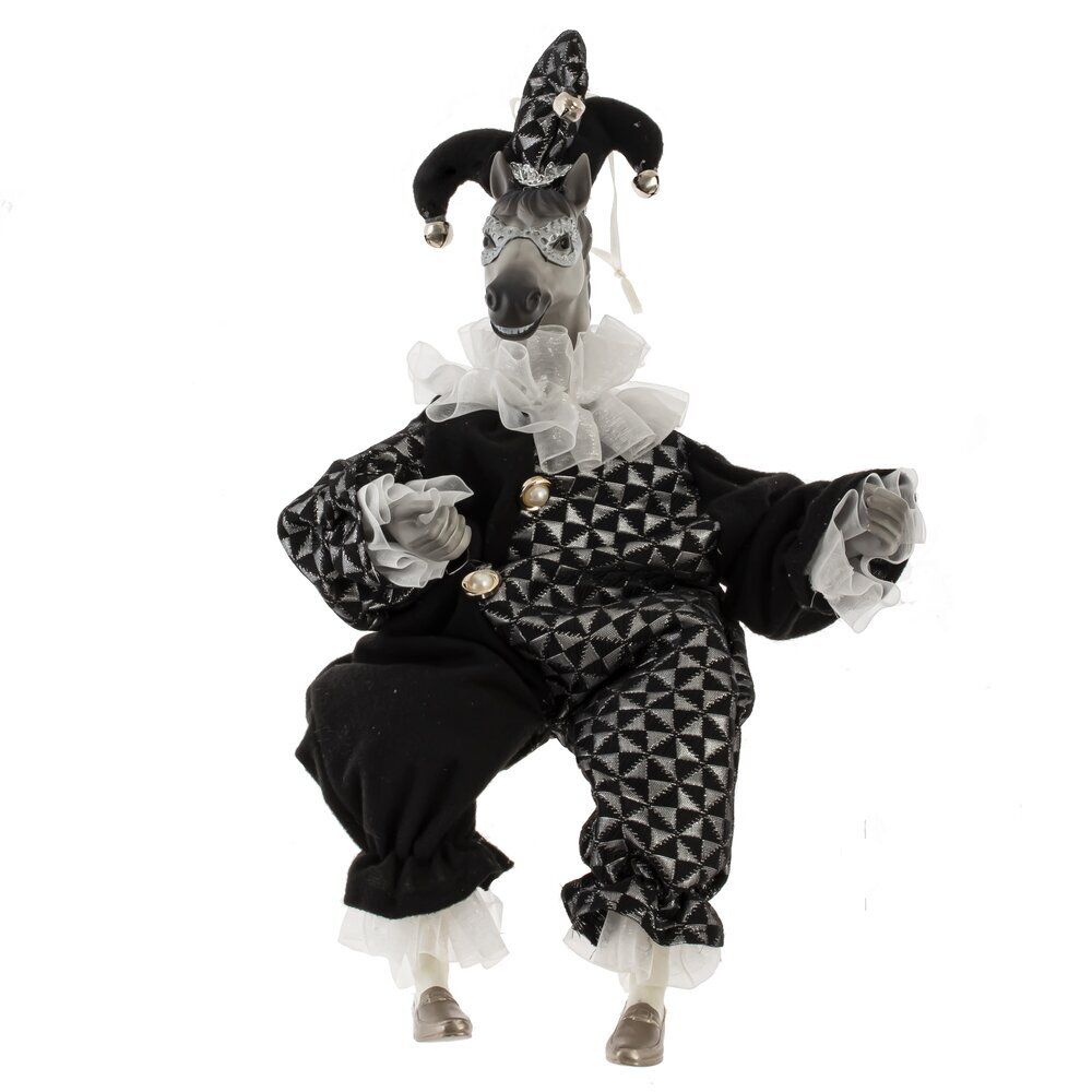 GAEM Игрушка набивная подвес "Лошадь-клоун", L18 W9 H36/22 см