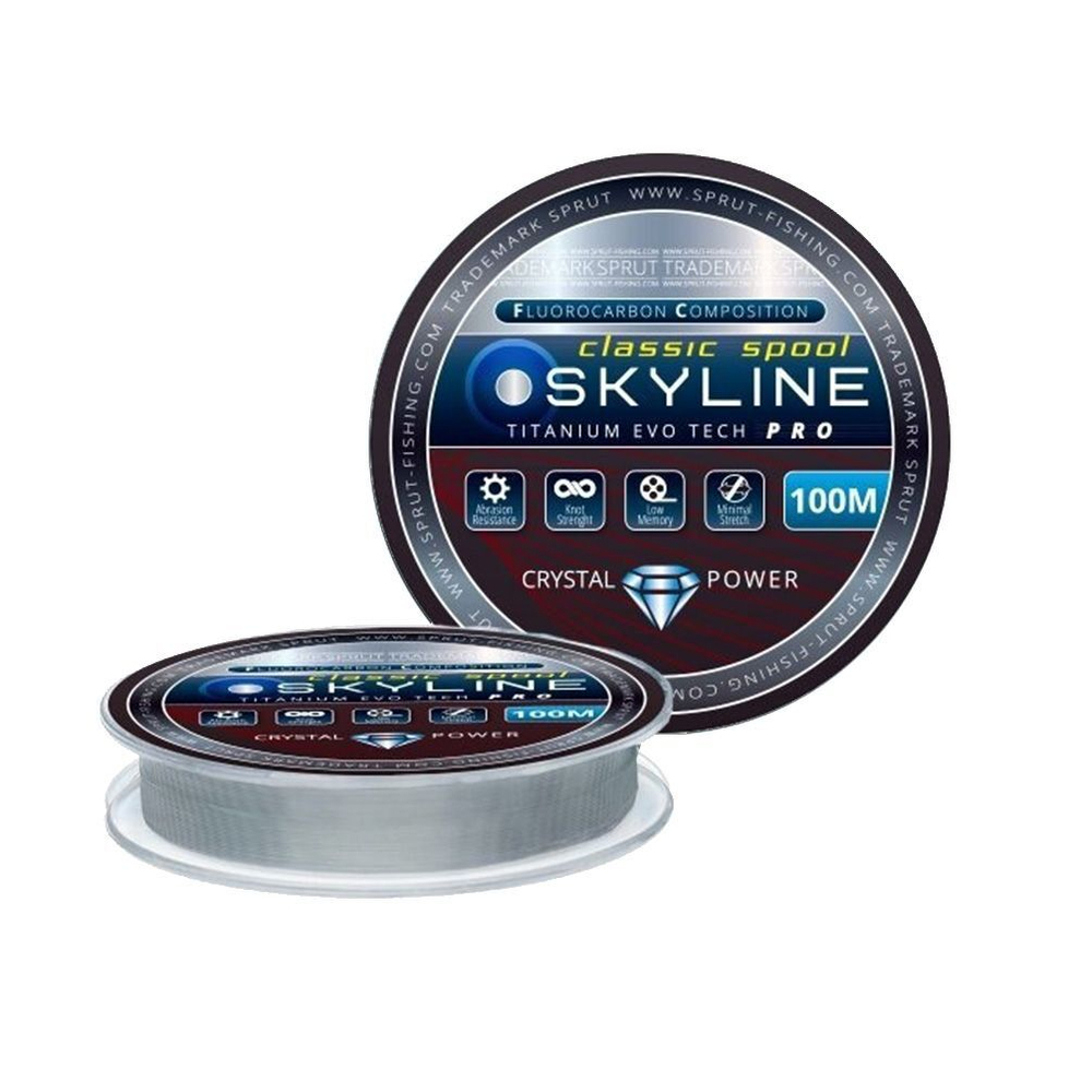 Леска для рыбалки Sprut SKYLINE EvoTech CLASSIC Blue (0,185mm/100m), 1 штука