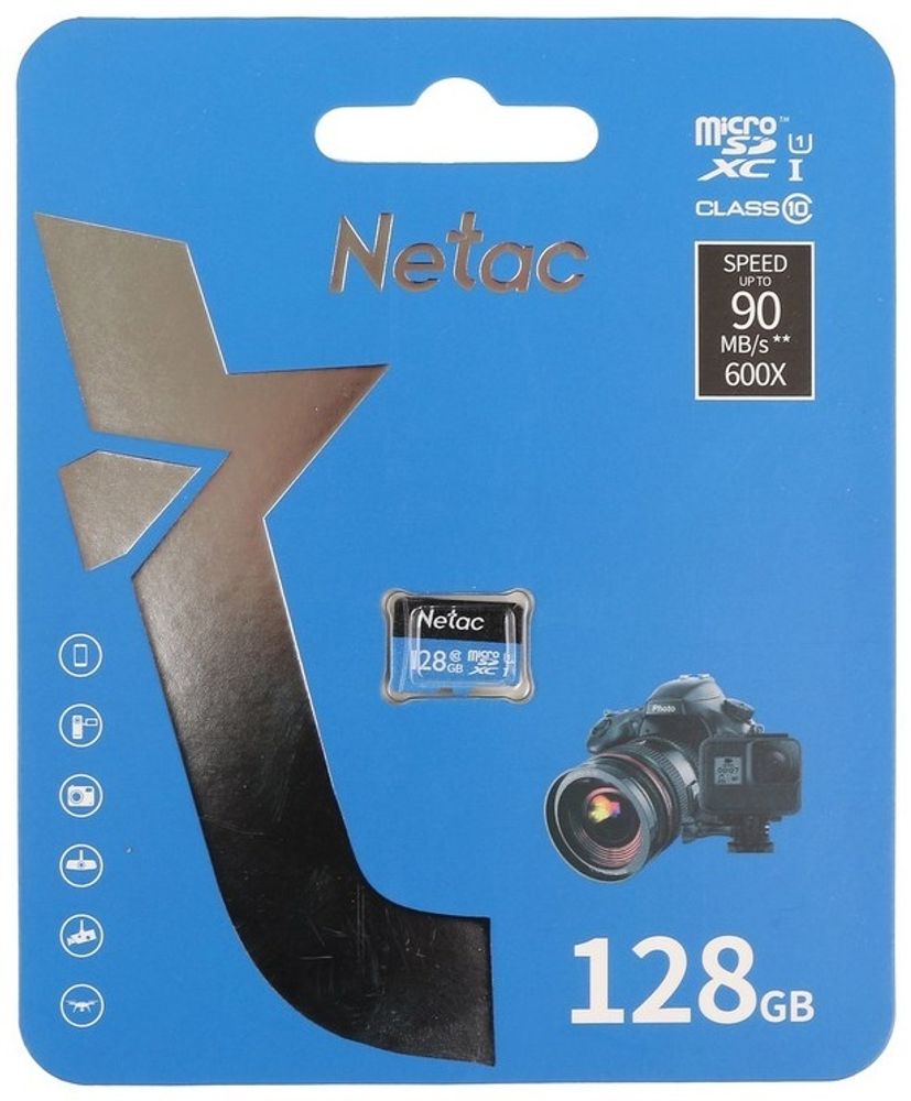 Карта памяти Netac P500 Standart NT02P500STN-128G-S 128 Гб Карта памяти Netac P500 Standart NT02P500STN-128G-S 128 Гб