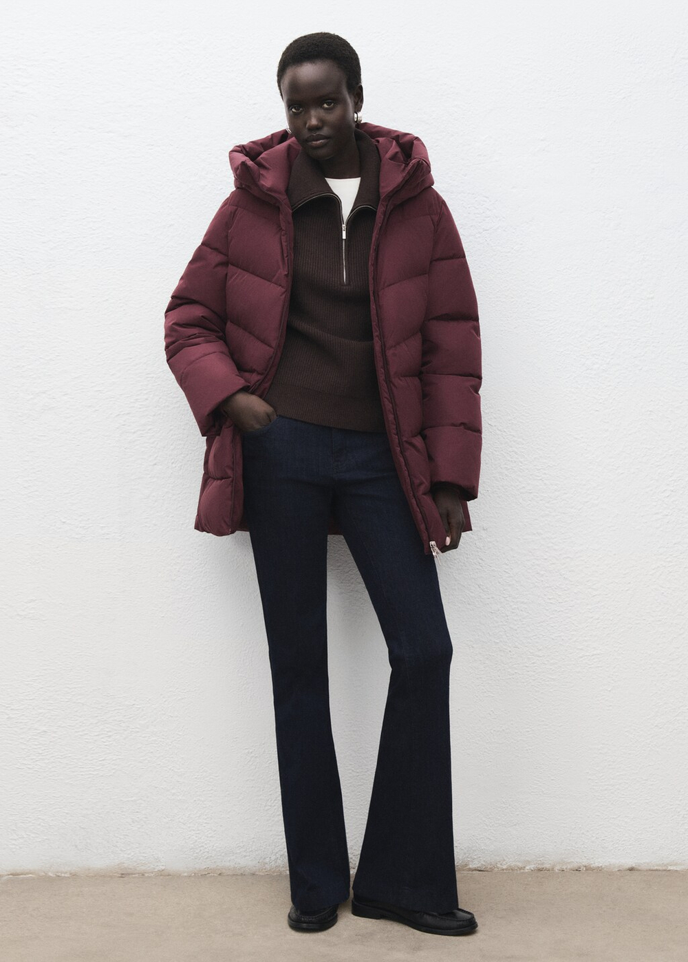 Утеплённый анорак с капюшоном