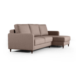 Oslo диван-кровать с шезлонгом рогожка серый