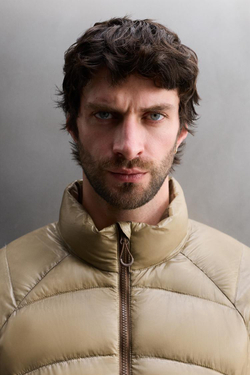 ZARA КУРТКА-ПУХОВИК, РЫЖЕВАТО-КОРИЧНЕВЫЙ