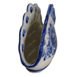 Салфетница. Фарфор. Авторская работа. Гжель, 2004