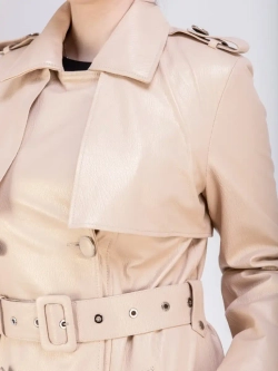 Тренчкот женский плащ женский кожаный