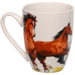 Кружка керамическая 360мл «Великолепные кони», микс рисунков
