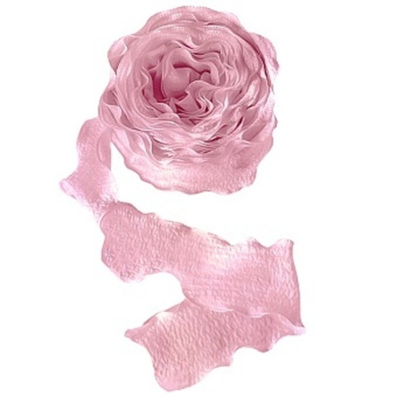 Лента тканевая (4 см*9,14 м) Нежная волна Розовый