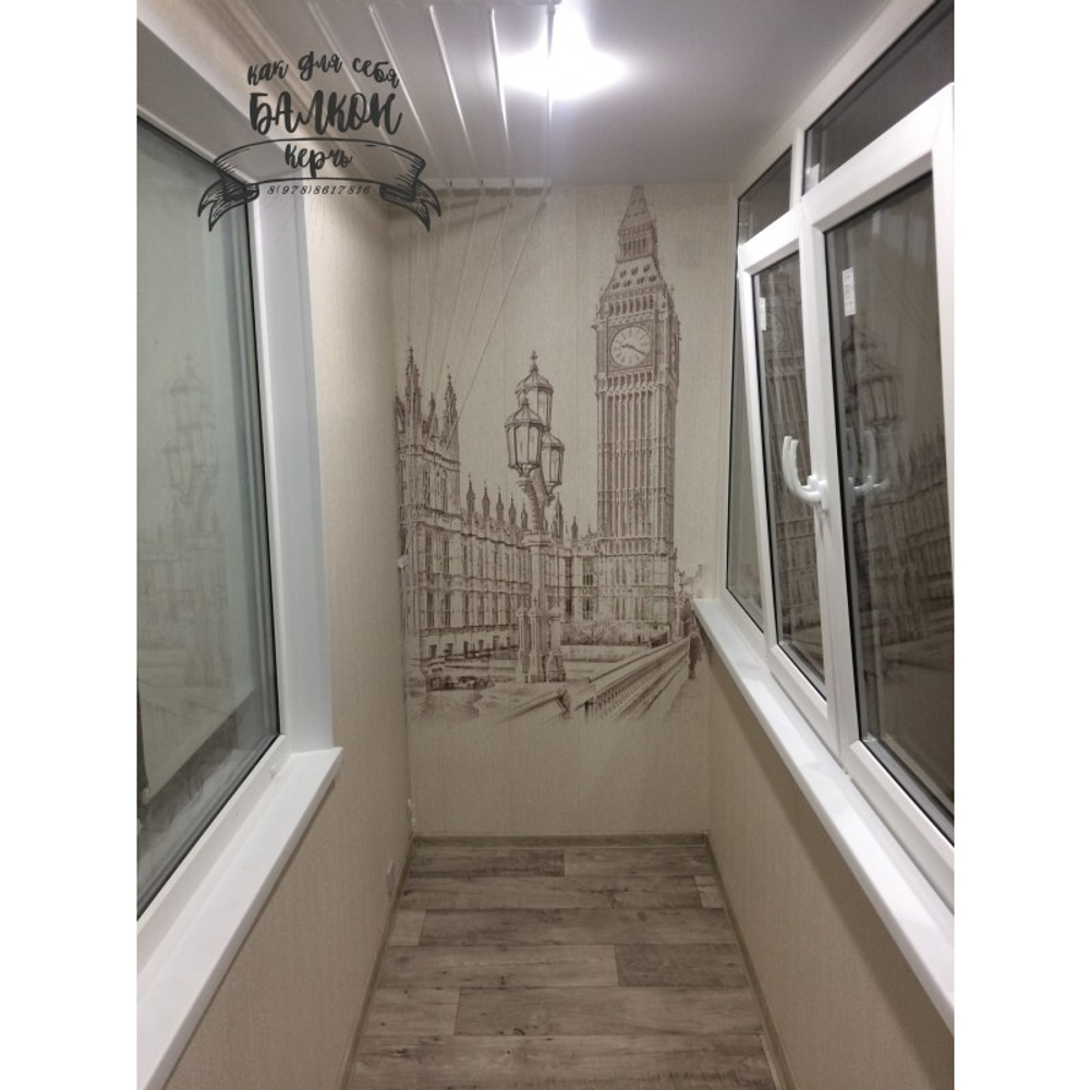 Ламинированная панель ПВХ ВЕК с цифровой печатью Травертино Бежевый - Лондон 2700х250мм