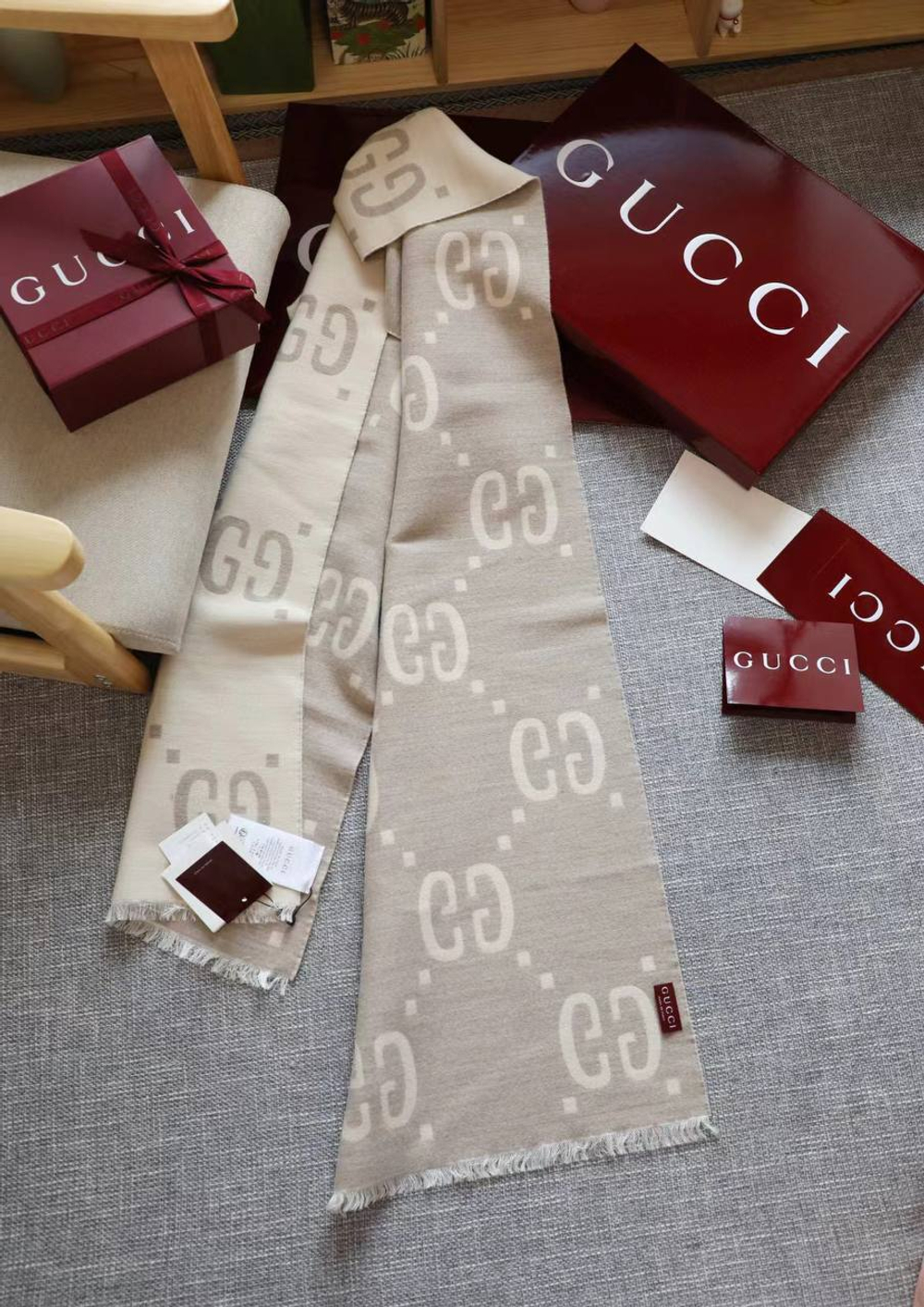 Шарф Gucci 35х190 см, арт. 474506777