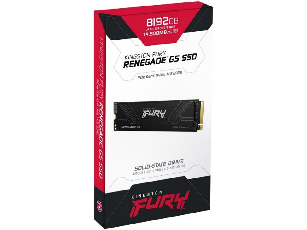 SSD накопитель Kingston Fury Renegade G5 8ТБ, M.2 2280, PCIe 5.0 x4, NVMe [SFYR2D/8T1]