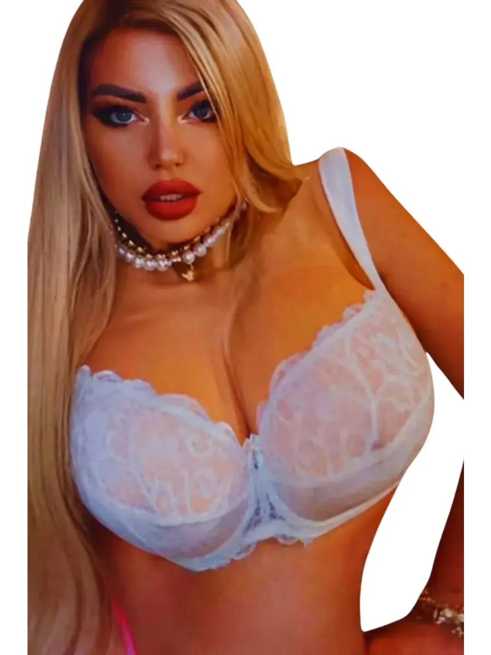 Франзуская модель бюстгальтера большие размеры FGi ажурный