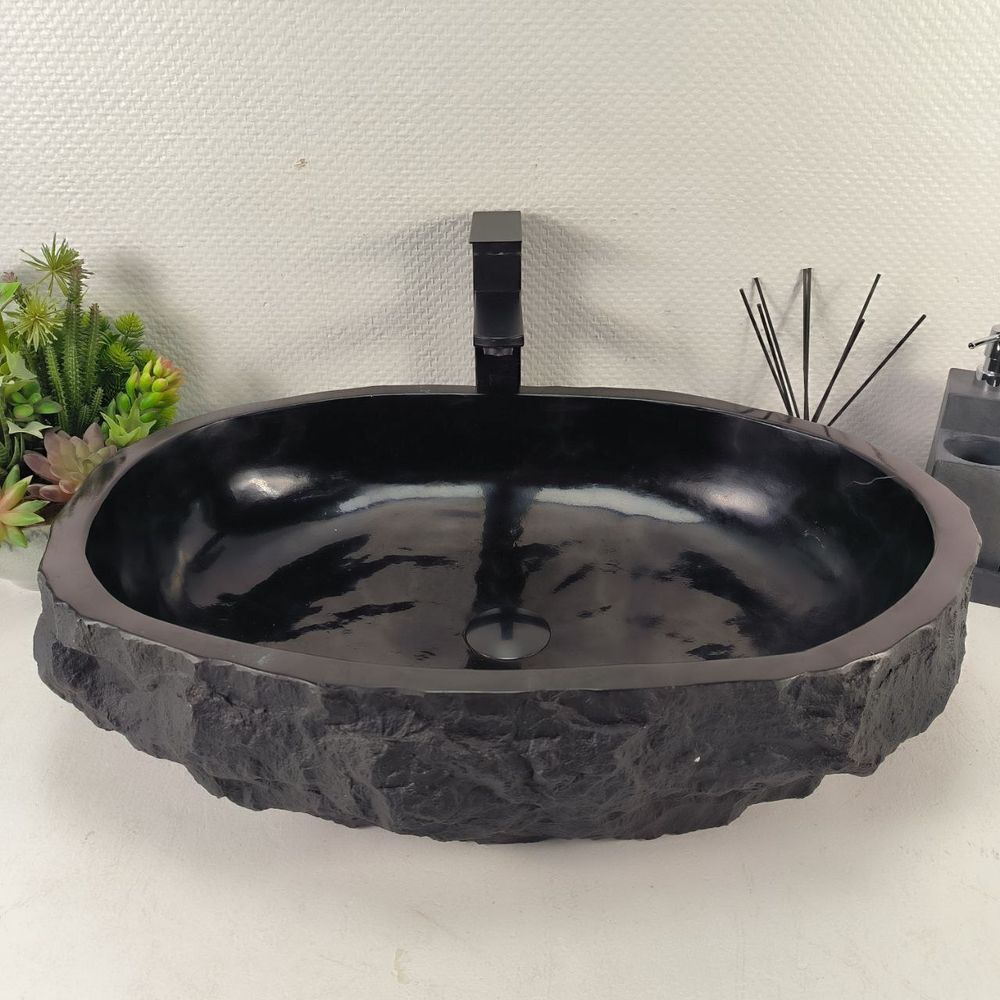 Раковина из андезита Erozy Black EA-65001 63*43*15 0039