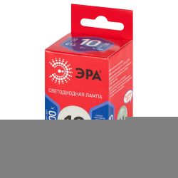 Лампочка светодиодная ЭРА RED LINE LED P45-10W-865-E14 R E14 / Е14 10Вт шар холодный дневной свет