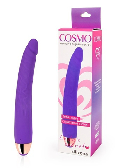 Вибромассажер Cosmo 10 режимов фиолетовый 18 см