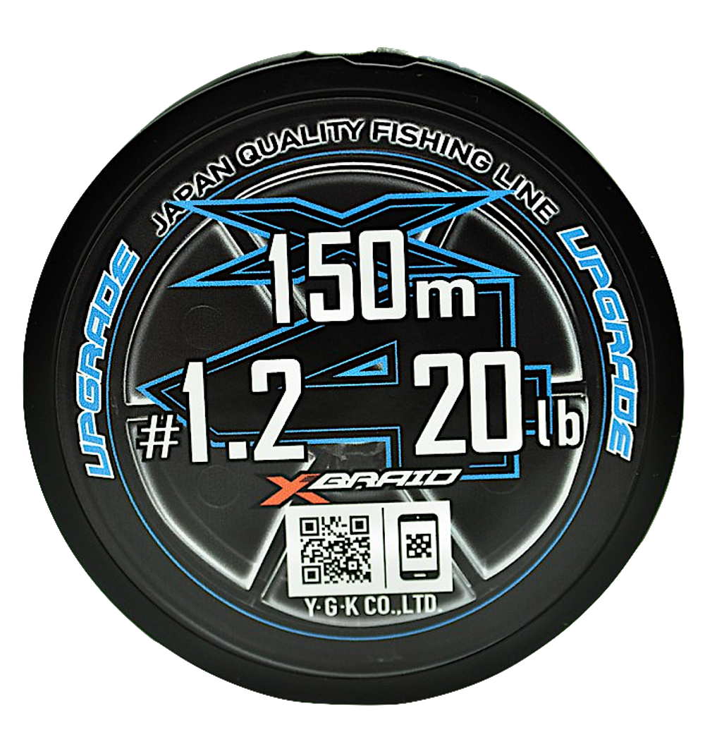 Шнур YGK X-Braid Upgrade X4 200м White Pink #1.2  0.185мм 9.0кг 1шт