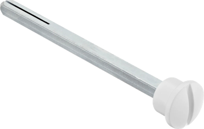 Четырехгранник 110мм с кнопкой LUX-SPINDLE-WC белый