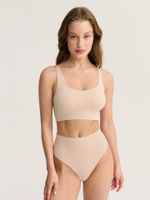 Бесшовные трусы с высокой посадкой