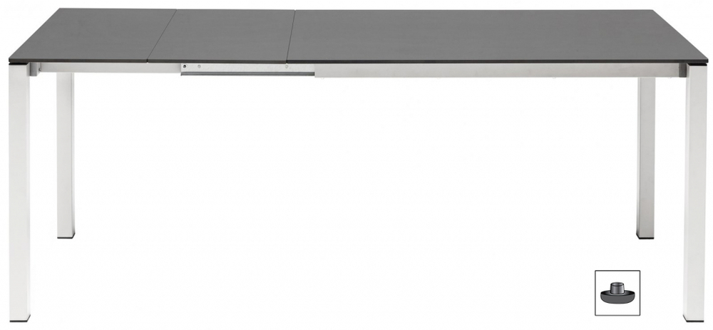 Стол ламинированный раздвижной Scab Design Pranzo Extendable, белый, антрацит