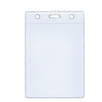 Бейдж вертикальный Alingar, 6,3 см х 10,0 см, ПВХ, прозрачный