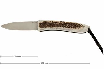 Складной нож Lion Steel "BIG OPERA" L/8810 CE c клинком из стали D2, рукоять Рог (Олень)