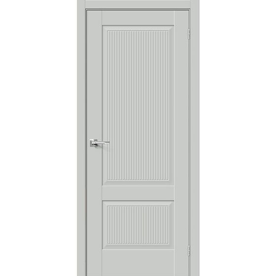 Купить Межкомнатная дверь экошпон Прима-12.7 Grey Matt глухая