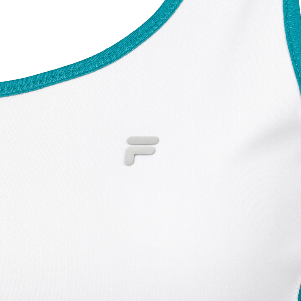Женская теннисная майка Fila Romi Tank Top Women - White, Petrol