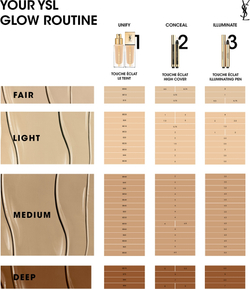 Yves Saint Laurent Touche Éclat Le Teint - Долговечный осветляющий тональный крем SPF 22, 25 ml