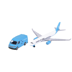Majorette - Maersk металлический развозной грузовик + самолет Airbus 2057289 C / артикул   2057289 C  / GTIN 3467452073346