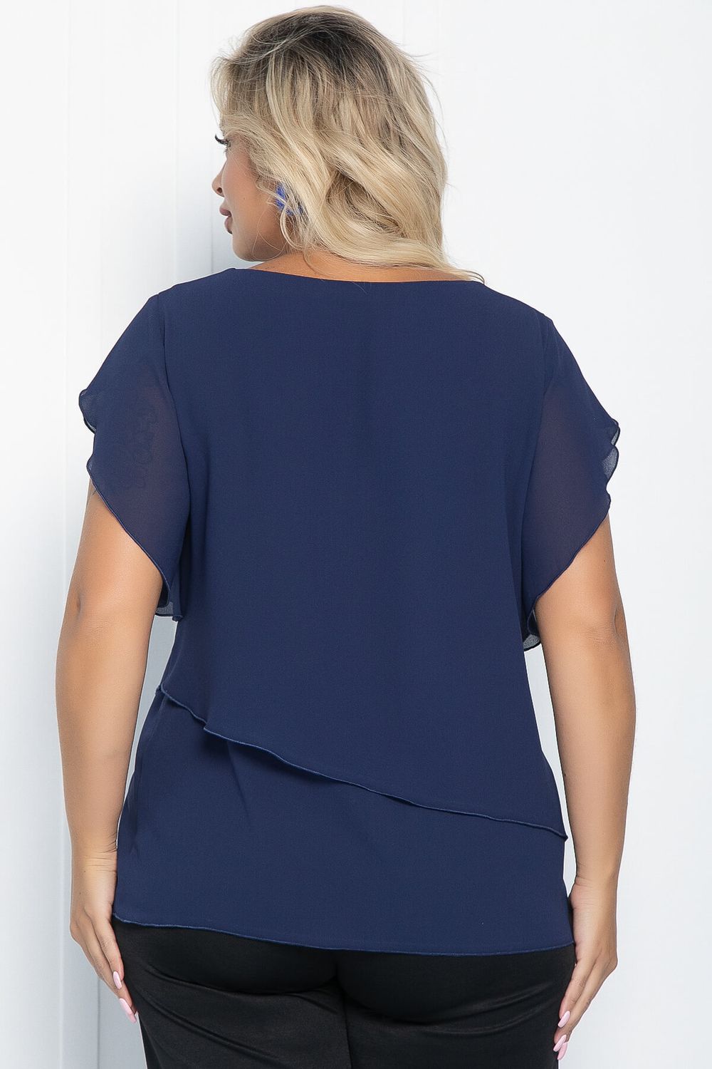 Блуза Магнолия (синяя) Б11053 LT Collection