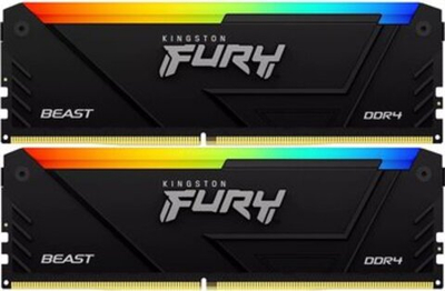 Оперативная память KINGSTON FURY Beast DDR4 32GB 3200MHz CL16 UDIMM KF432C16BB2AK2/32