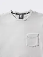 Футболка Hardlunch с карманом белая