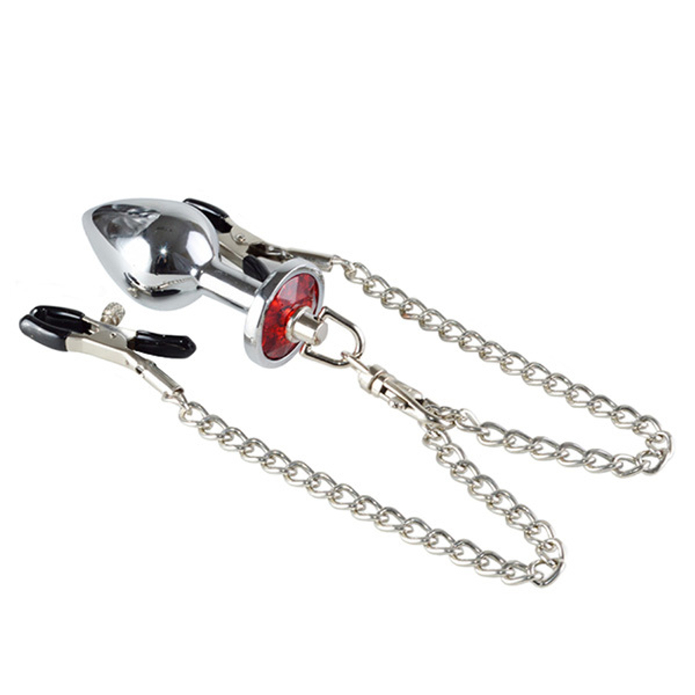 Зажимы для сосков с анальной пробкой Sitabella BDSM Accessories 020