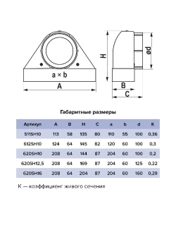 Решетка вентиляционная 60х204 сетка разъемная на магнитах D100 620SH10 ERA