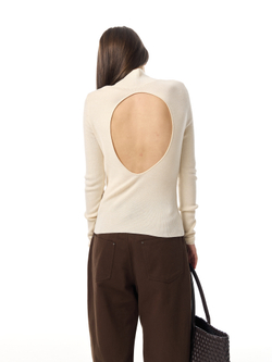 Лонгслив open back