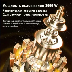 CANESPUK Строительный пылесос 41 л, 3300 Вт