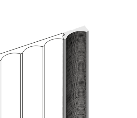 Финишный молдинг декорированный HiWood, 270x3,4 см