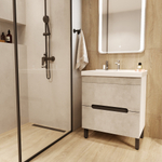 Тумба д/ванной "Честер -70" Бетон под раковину Грэйс- 70 (DREJA) (ПВХ)