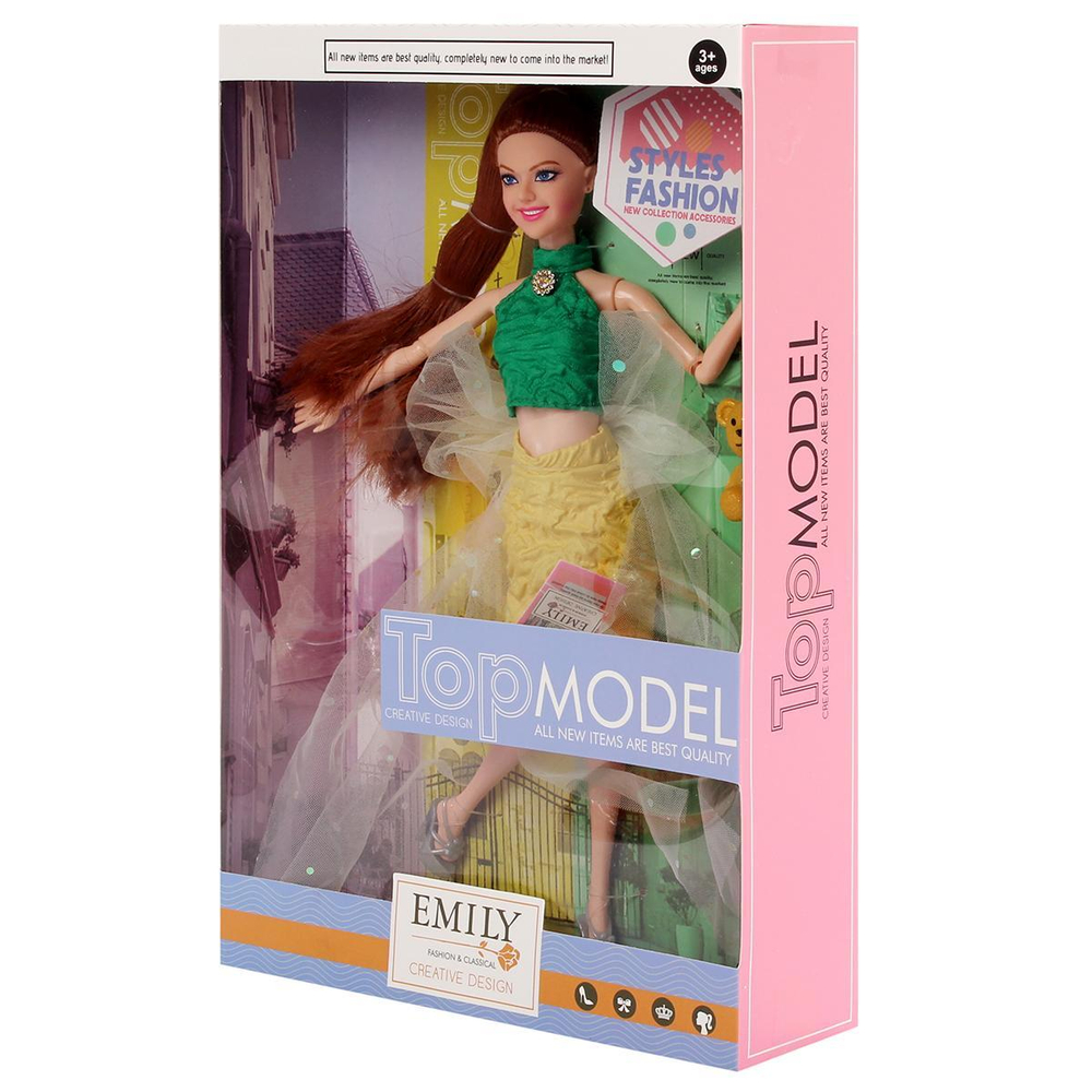 Кукла тип Модель с акессуарами, коробка QJ147B