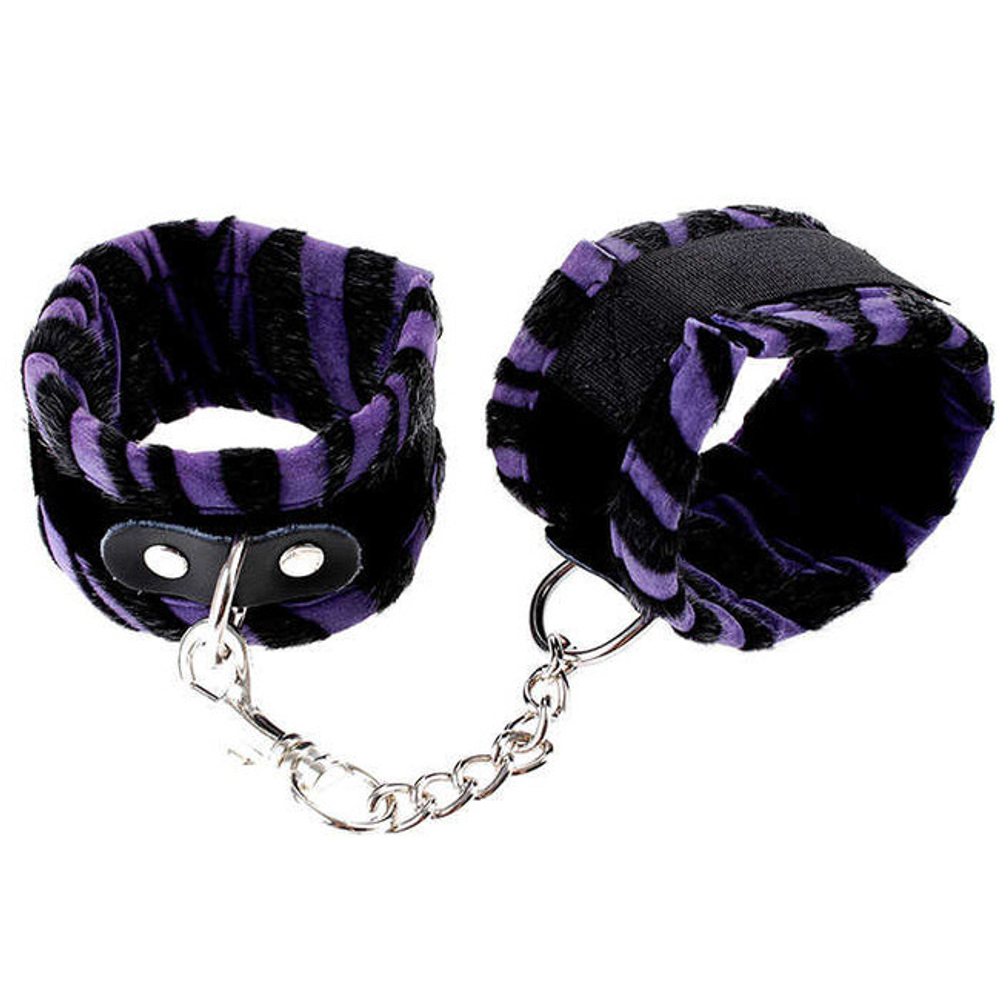 Набор для бандажа Animal Instinct 5-Piece Bondage Kit черно-фиолетовый (Цвет: Чёрный с фиолетовым)