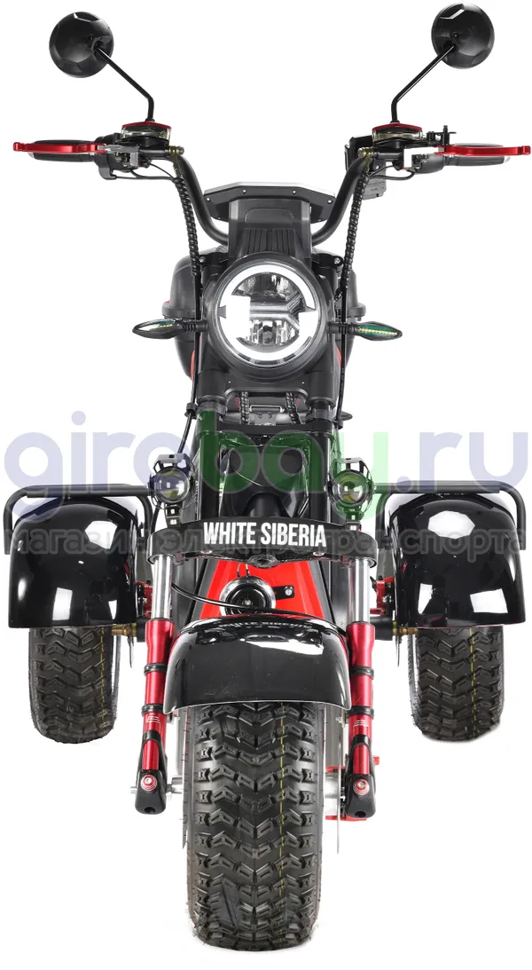 Электроскутер WHITE SIBERIA PRO TRIKE 3000W OFF-ROAD (Черный) фото №10